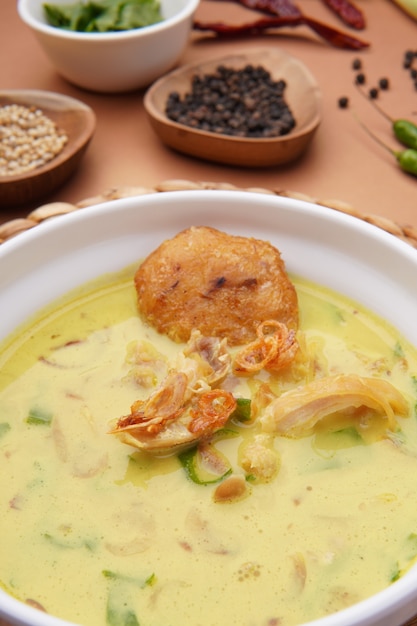 Premium Photo Nasi Soto Ayam Or Soto Medan Is Traditional Chicken