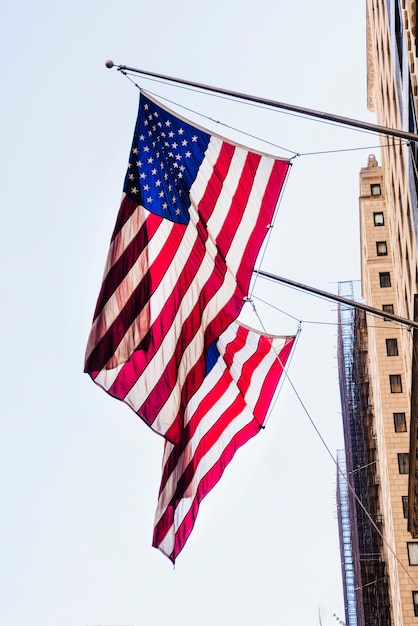 アメリカの国旗の建物 無料の写真