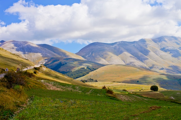 Premium Photo | National park of the sibillini mountains.