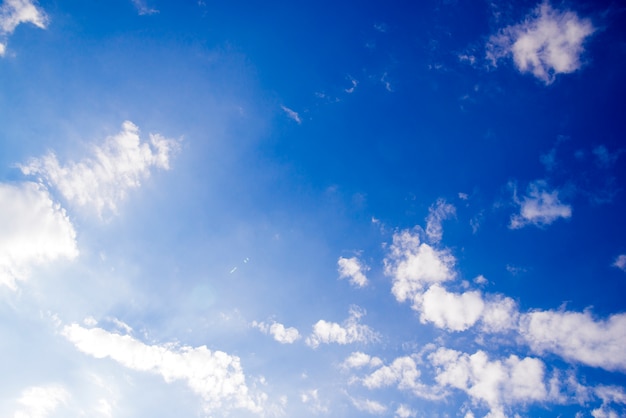 Premium Photo | Natural blue sky with cloud closeup or background.