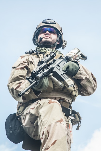 Premium Photo | Navy seal in action