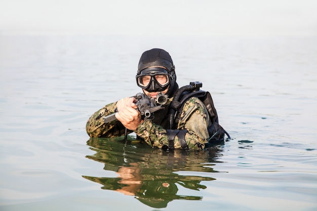 Premium Photo | Navy seal frogman