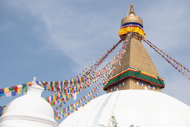 Premium Photo Nepal Kathmandu Boudha Stupa Or Boudhanath Is A One Of The Largest Spherical 