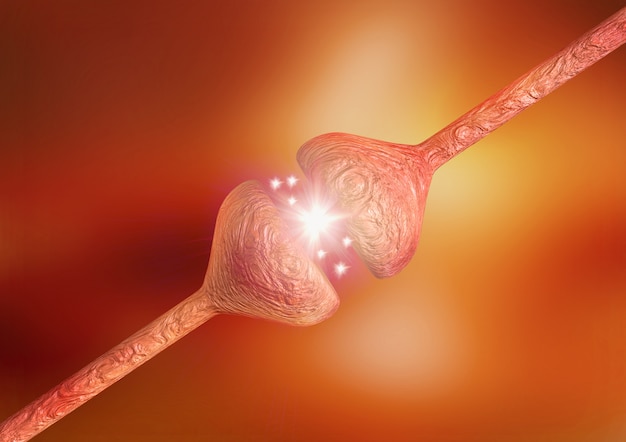 Neural synapses, failure in their functioning Premium Photo