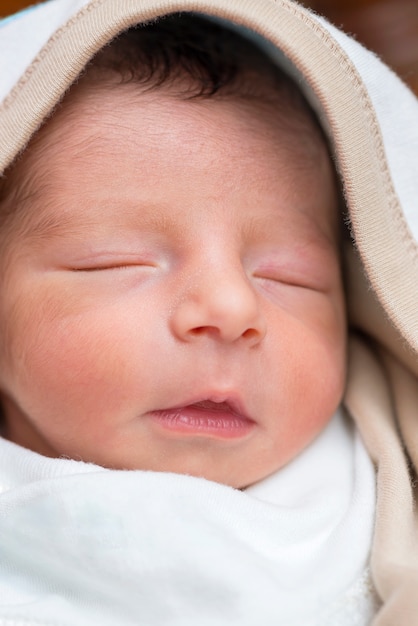 Premium Photo | Newborn baby boy face