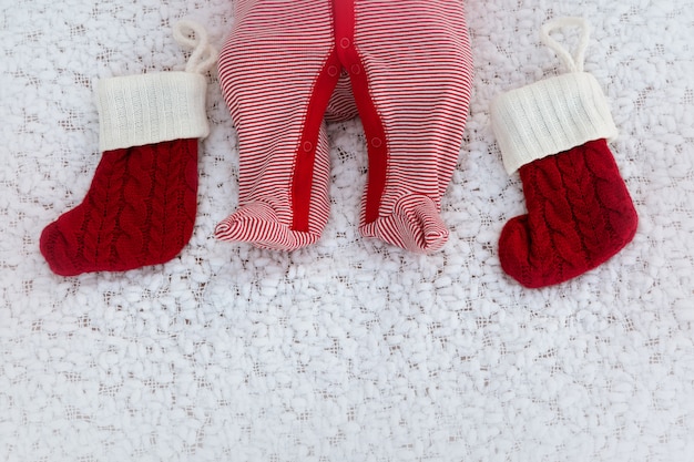 newborn christmas socks