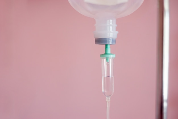 Premium Photo | Normal saline solution or sodium chloride drip for ...