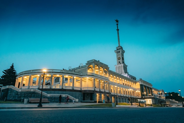 Premium Photo | North river terminal moscow russia