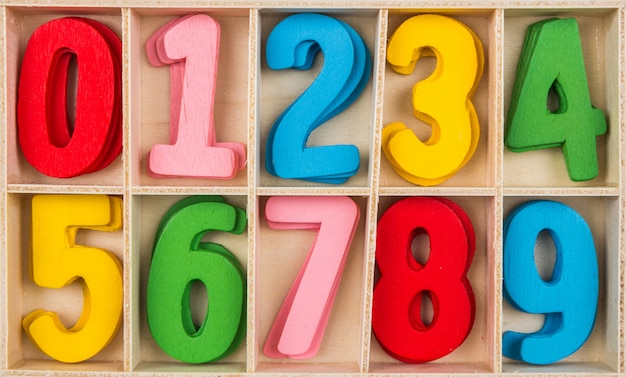 Free Photo | Numbers in different colors