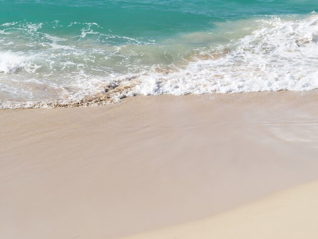 Premium Photo | Ocean wave and white sand at tropical beach, dominican ...