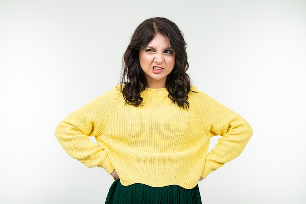 green yellow sweater