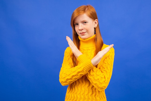 yellow and red sweater