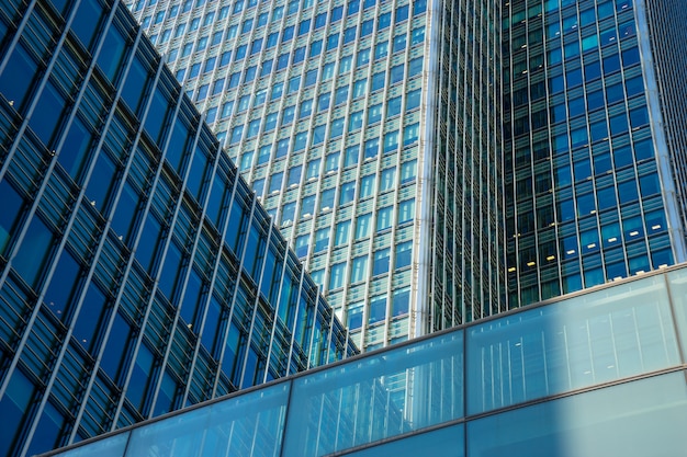 Premium Photo | Office building and reflection in london, england,