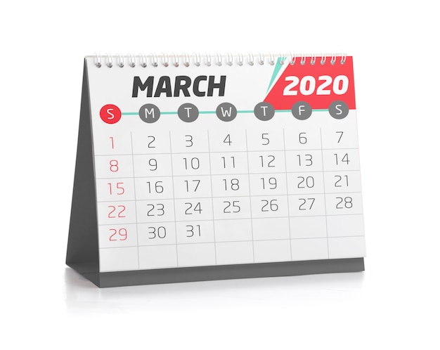 Fice Calendar March 2020