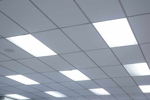 Premium Photo | Office ceiling and lighting