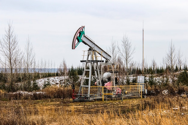 Premium Photo | Oil and gas production facility in the field