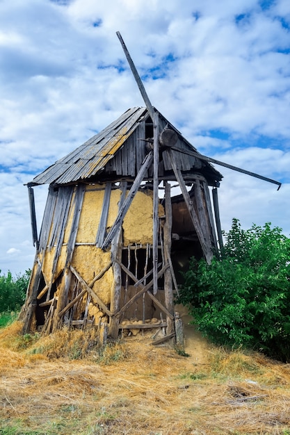 Free Photo Old Abandoned And Broken Windmill