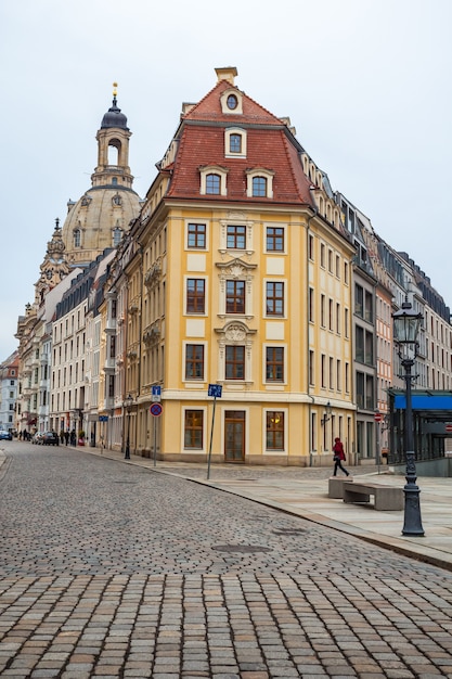 Premium Photo | Old beautiful houses in dresden, saxony, germany.