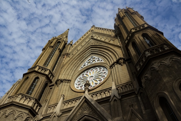 Old church with sky in the background Free Photo