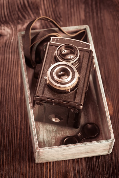 Premium Photo | Old fashion antique camera