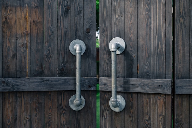 Old and mysterious doors are made of wood | Premium Photo