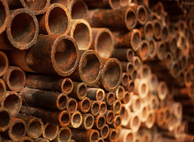Premium Photo | Old rusty pipes decorating wall background design ...