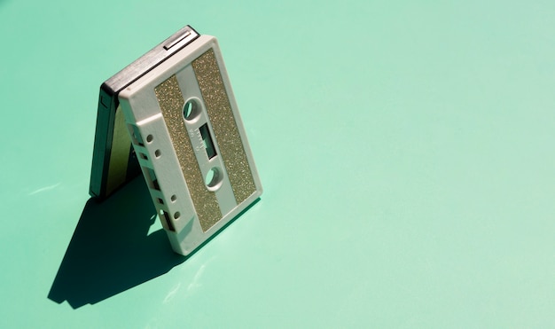 Free Photo | Old tape on green background with copy-space