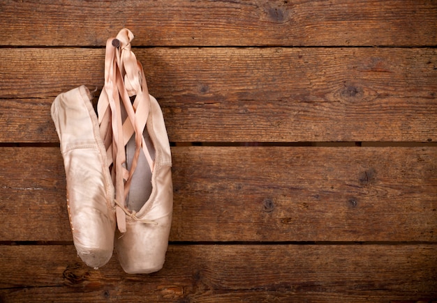 hanging ballet shoes
