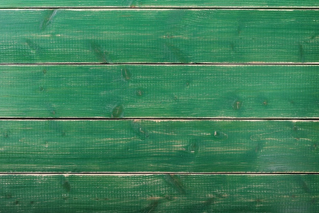 Old vintage green paint wood plank background surface ...