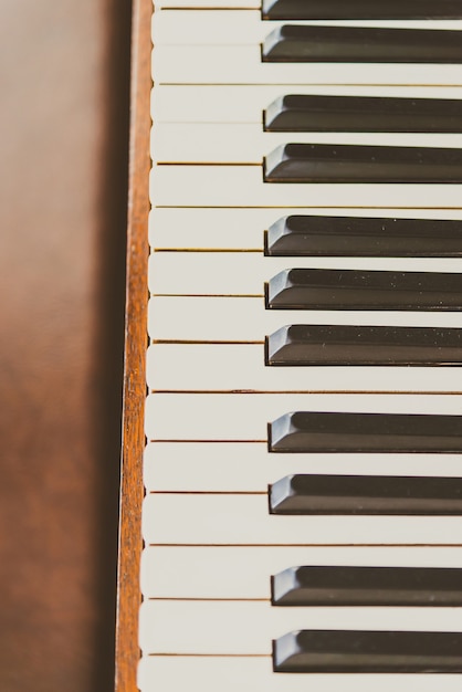 Free Photo | Old vintage piano keys