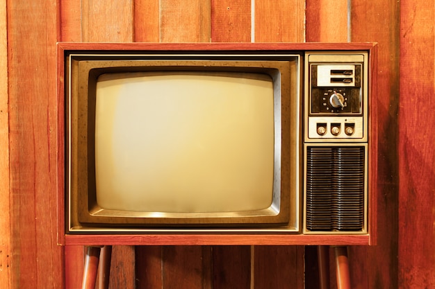 Premium Photo | Old vintage television