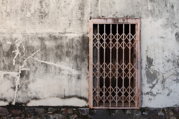 Old Wrought Iron Doors On Gray Cement Floor Photo Premium