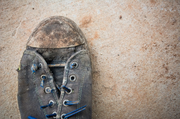 Premium Photo | One dirty shoe