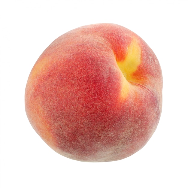 Premium Photo One Peaches Isolated