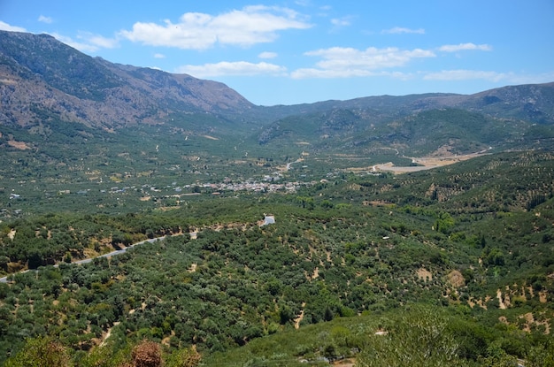 Premium Photo | On one of the plateaus of crete located village mohos