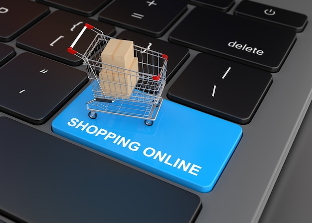 Premium Photo | Online shopping concept