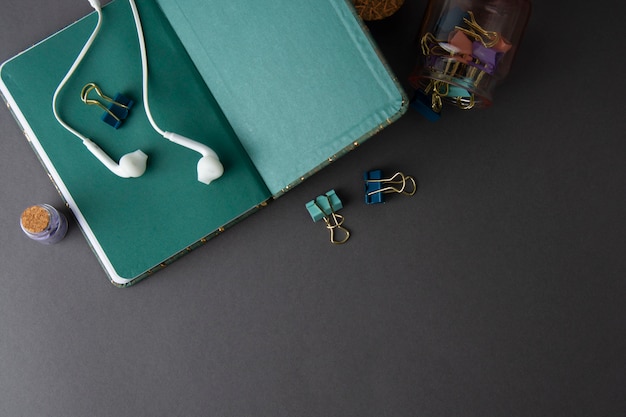 teal binder clips