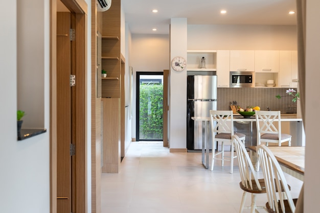 Premium Photo Open Space Dining Room In Luxury Home