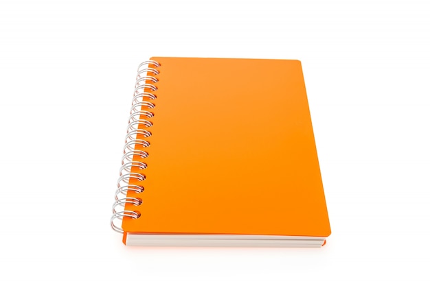 Free Photo | Orange book with rings