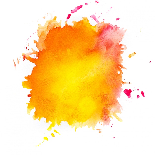 Orange watercolor background | Premium Photo