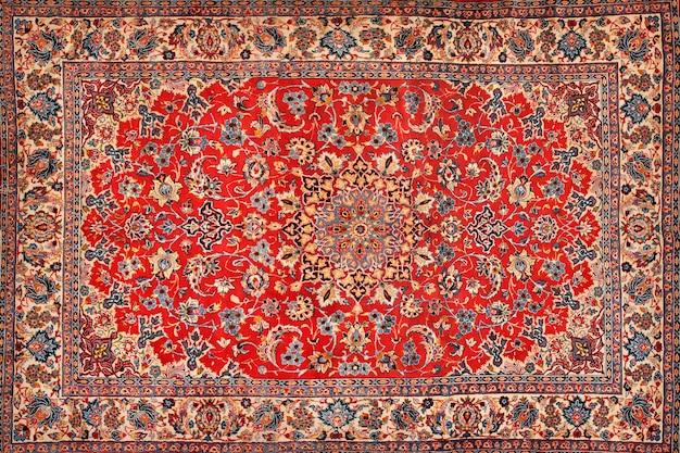 Oriental persian carpet texture Premium Photo