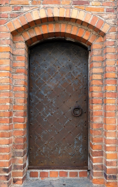 Premium Photo | An original medieval metal door