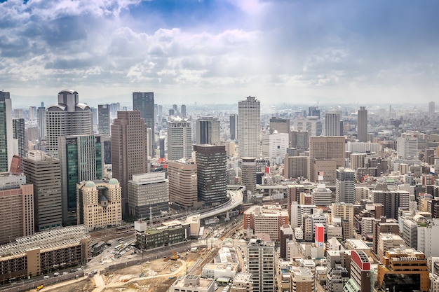 Premium Photo | Osaka cityscape