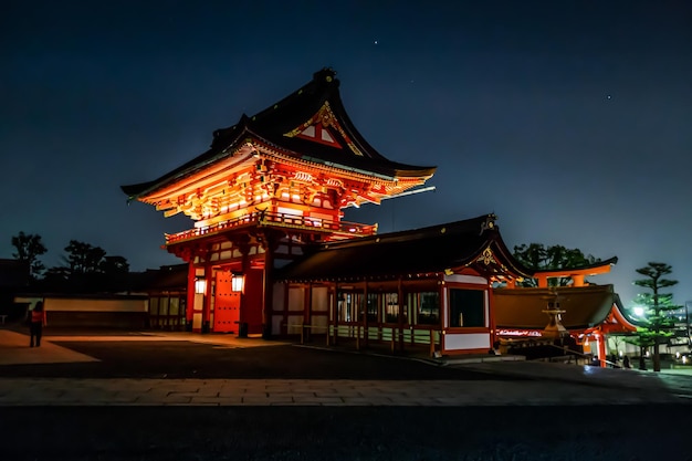 Premium Photo | Pagoda at the entrance of fushimi inari shrine or ...