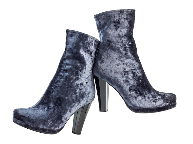 suede womens boots heel