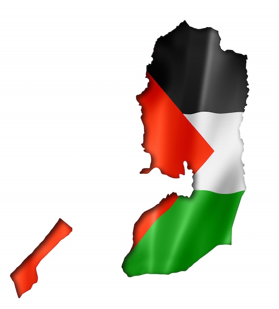 Premium Photo Palestinian Flag Map   Palestinian Flag Map 118047 641 