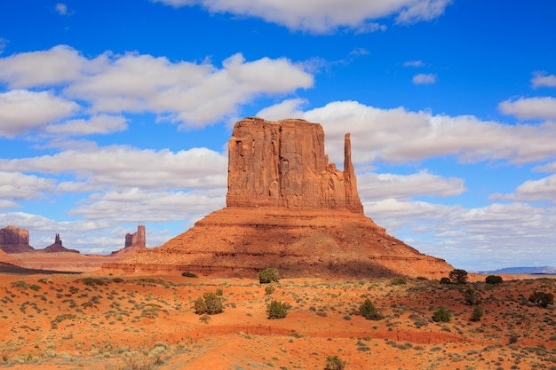 Premium Photo | Panorama with famous buttes of monument valley from ...