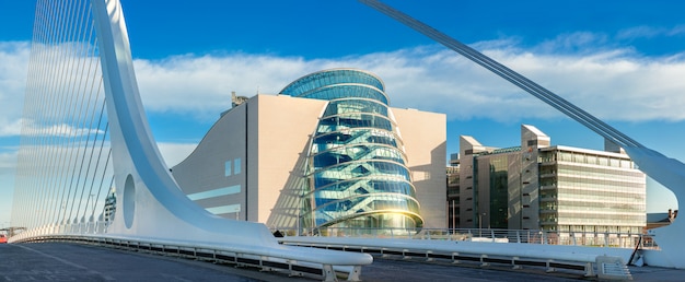 Premium Photo | Panoramic image of convention centre dublin (ccd)