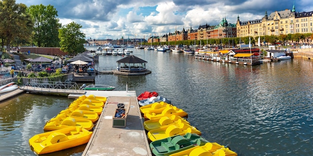 Premium Photo | Panoramic View Of Boulevard Strandvagen On Ostermalm ...