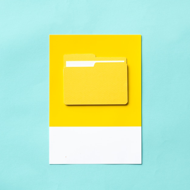 Paper craft art of document folder Free Photo